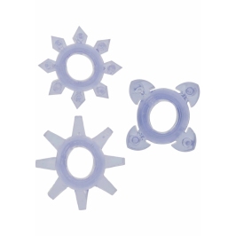 Tickle C-Rings Set - Flexible TPR, 3 Sizes, Smooth & Textured Design