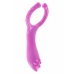 Vibrating Clit-Stim C-Ring by Dream Toys - Silicone, Textured, Black