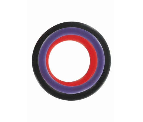 Triple Rings Multicolor 3 pcs Set - Flexible Silicone System