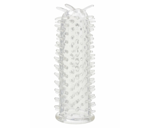 Seduction Sleeve TPR Textured Intimate Extension Transparent