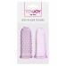 Sexy Finger Ticklers TPR Finger Sleeve with Textured Surface Clear