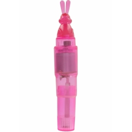 Bunny Stimulator Pink Compact Silicone Intimate Device 8713221016539