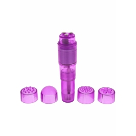 Pocket Rocket Compact Multi-Texture Intimate Device 4 Caps