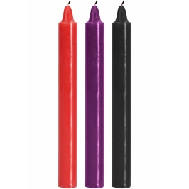 TOYJOY Japanese Drip Candles - Set of 3, Low-Temperature Wax, Multicolor