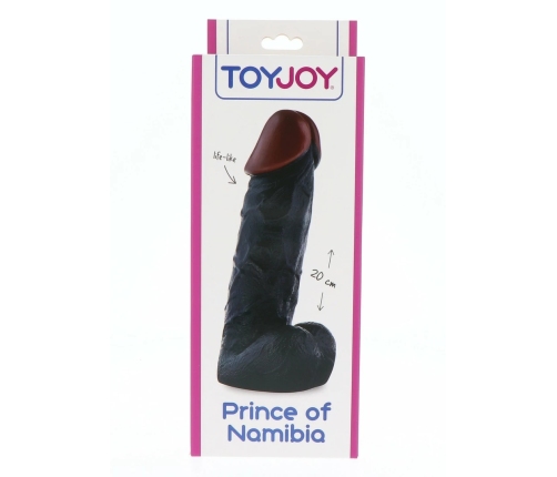 ToyJoy Prince Of Namibia Model 20 cm - Anatomical Silicone System, Black