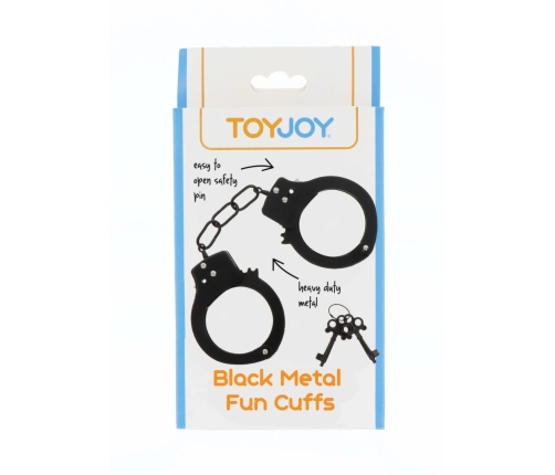 TOYJOY Metal Handcuffs Adjustable Silver Secure Locking System