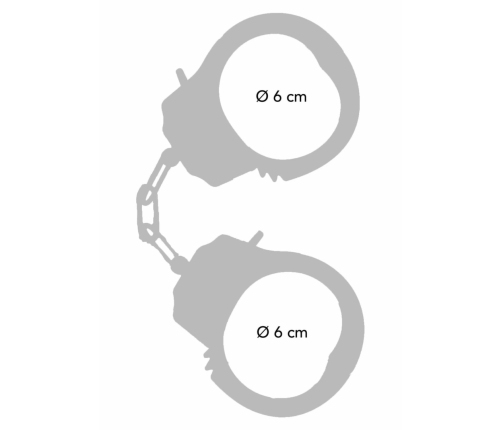TOYJOY Metal Handcuffs Adjustable Silver Secure Locking System