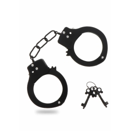 TOYJOY Metal Handcuffs Adjustable Silver Secure Locking System