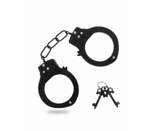 TOYJOY Metal Handcuffs Adjustable Silver Secure Locking System