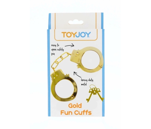 TOYJOY Metal Handcuffs Adjustable Silver Secure Lock System