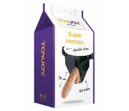 Superwoman Strap-On Adjustable Harness System Black