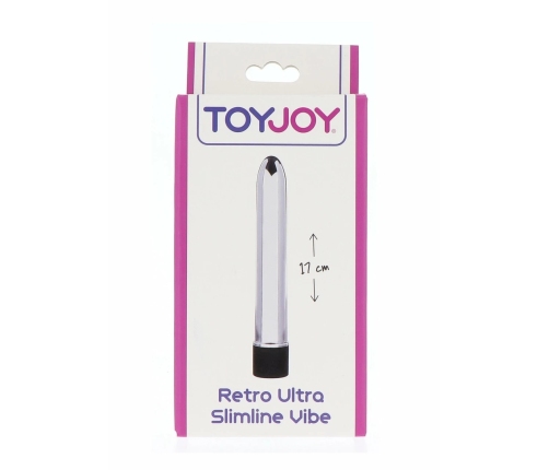 Retro Ultra Slimline Vibrator - Elegant Compact Design, Silver Finish