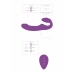 Nymphea Strapless Vibrating Couple Device, Remote, Silicone, USB, Pink