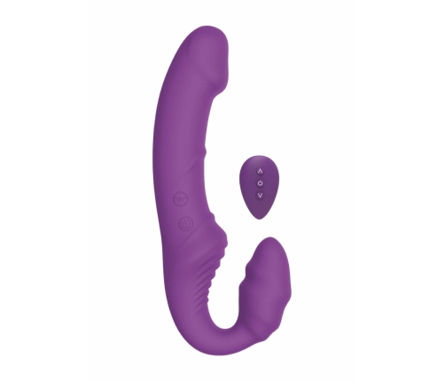 Nymphea Strapless Vibrating Couple Device, Remote, Silicone, USB, Pink