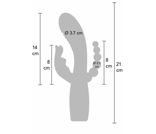 TOYJOY Aphrodite Triple Vibrator Designer Edition, Twin Motor System