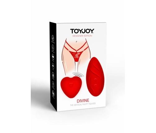 TOYJOY Divine Panty Vibrator Designer Edition Red Lace Set USB