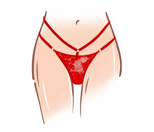 TOYJOY Divine Panty Vibrator Designer Edition Red Lace Set USB