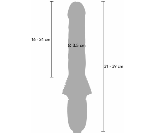 Magnum Opus Thruster - Advanced Thrusting Vibrator, Gold Accents, USB