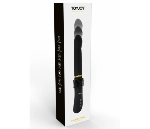 Magnum Opus Thruster - Advanced Thrusting Vibrator, Gold Accents, USB