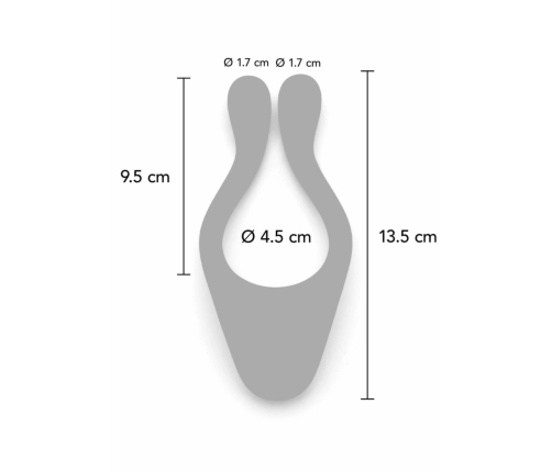 TOYJOY Icon 2 Superb Couples Massager Remote Control Silicone Blue