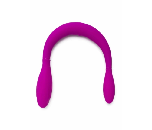 TOYJOY Infinity Double Flexible Silicone Intimate Device, USB, Purple