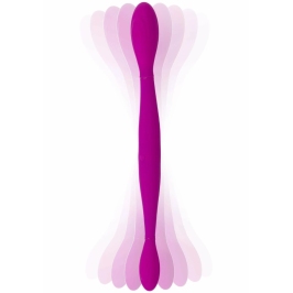 TOYJOY Infinity Double Flexible Silicone Intimate Device, USB, Purple