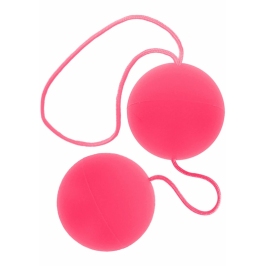 ToyJoy Funky Love Balls Silicone Weighted Intimate Trainer Pink 8713221328250