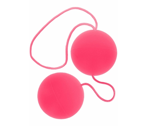 ToyJoy Funky Love Balls Silicone Weighted Intimate Trainer Pink 8713221328250