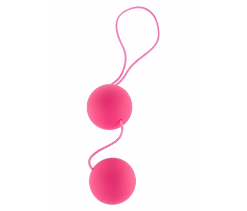 ToyJoy Funky Love Balls Silicone Weighted Intimate Trainer Pink 8713221328250