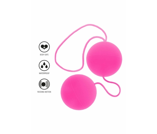 ToyJoy Funky Love Balls Vibrant Silicone Duo Sphere Pink 8713221328281