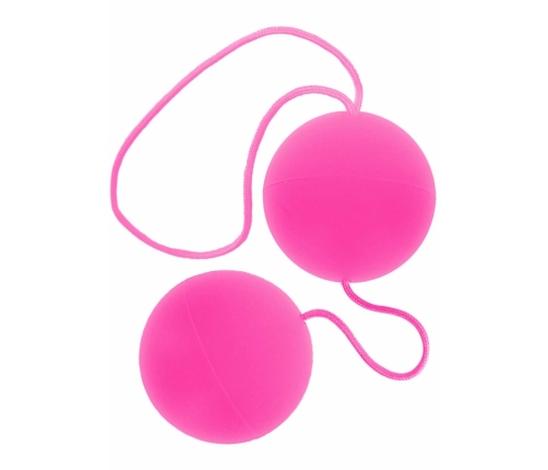 ToyJoy Funky Love Balls Vibrant Silicone Duo Sphere Pink 8713221328281