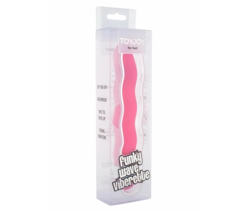ToyJoy Funky Wave Vibrette Vibrator ABS Waterproof Adjustable Pink