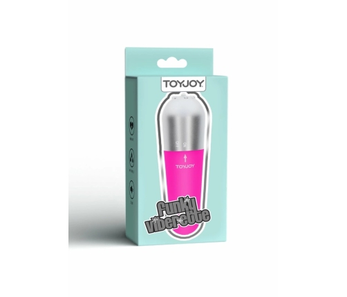 ToyJoy Funky Viberette Mini Massager Pink Compact Design 8713221320254