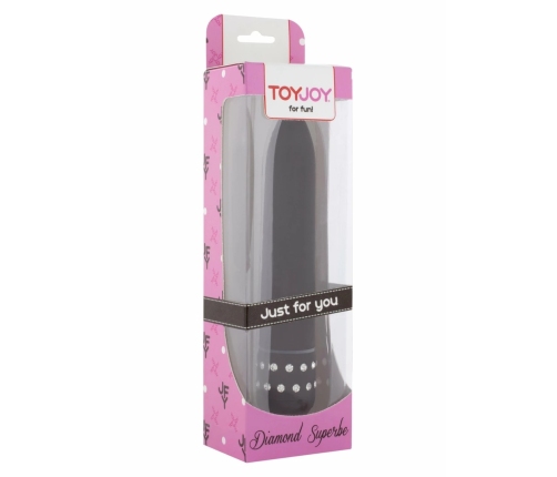 ToyJoy Diamond Superbe Vibrator Classic Design with Rhinestone Accents 19 cm