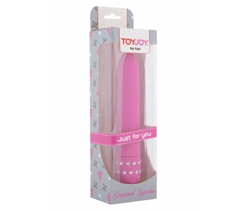 ToyJoy Diamond Superbe Vibrator Classic Design with Rhinestone Detail 19 cm
