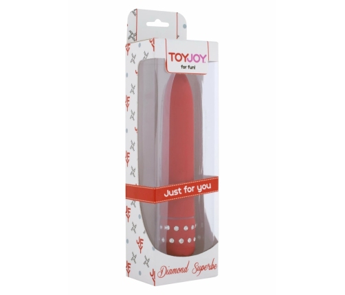 ToyJoy Diamond Superbe Vibrator Classic Design with Rhinestone Detail 19 cm