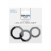 TOYJOY Power Halo C-Ring Set Silicone Adjustable 3 Sizes Black
