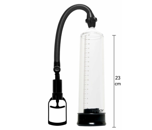 ToyJoy Power Pump Vacuum Enhancement System with Pressure Gauge Black