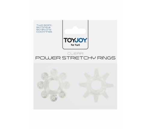 TOYJOY Power Stretchy Rings 2 pcs Flexible TPE Set for Men