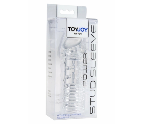 TOYJOY Power Stud Sleeve Transparent TPE Intimate Extension Cover