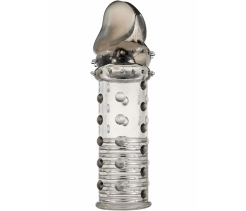TOYJOY Power Stud Sleeve Transparent TPE Anatomical Extension 1-Size