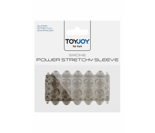 TOYJOY Power Stretchy Sleeve Transparent TPE Dual Stimulation System