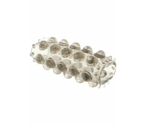 TOYJOY Power Stretchy Sleeve Transparent TPE Dual Stimulation System