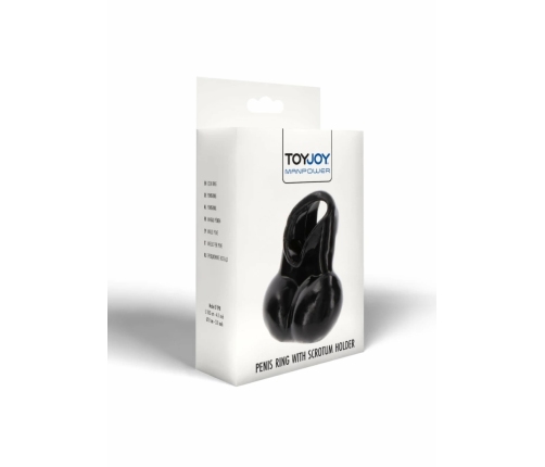 TOYJOY Manpower Ring System with Scrotum Support TPR Transparent