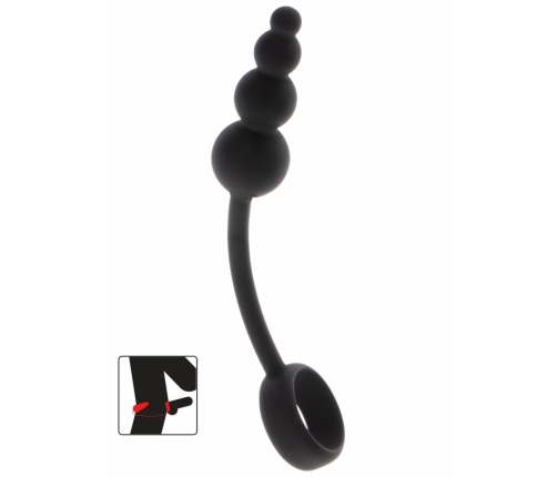 Manpower by TOYJOY Anal Plug & Performance Ring Silicone Black