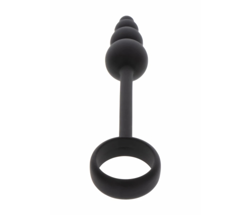 Manpower by TOYJOY Anal Plug & Performance Ring Silicone Black