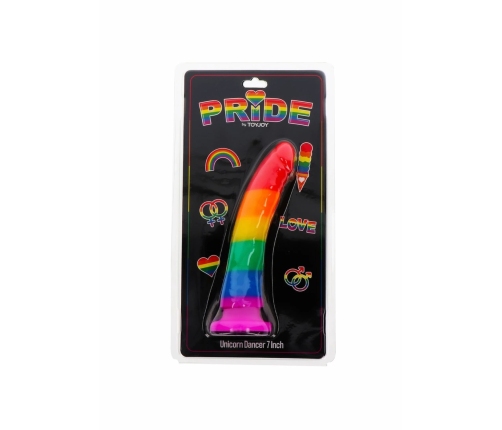 TOYJOY Unicorn Dancer 17.5 cm Silicone Rainbow Model