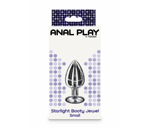 TOYJOY Starlight Booty Jewel Small Aluminium Plug with Gemstone Accent