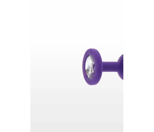 TOYJOY Diamond Booty Jewel Small Silicone Plug with Gemstone Accent
