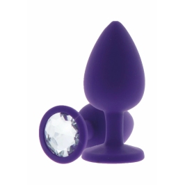 TOYJOY Diamond Booty Jewel Small Silicone Plug with Gemstone Accent